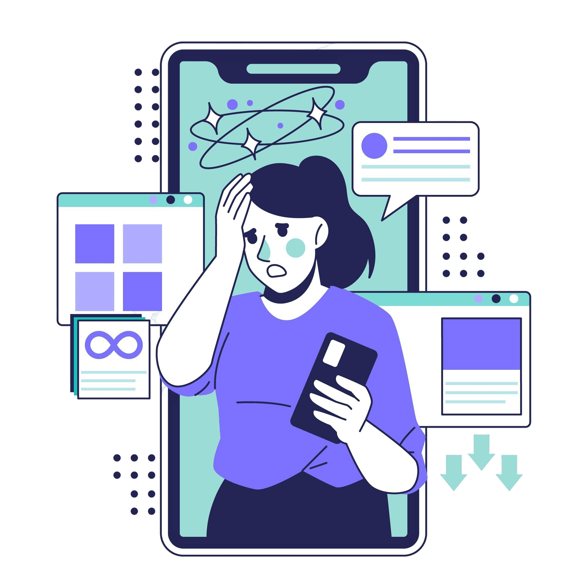 Várias abas e links de imóveis abertos ao mesmo tempo